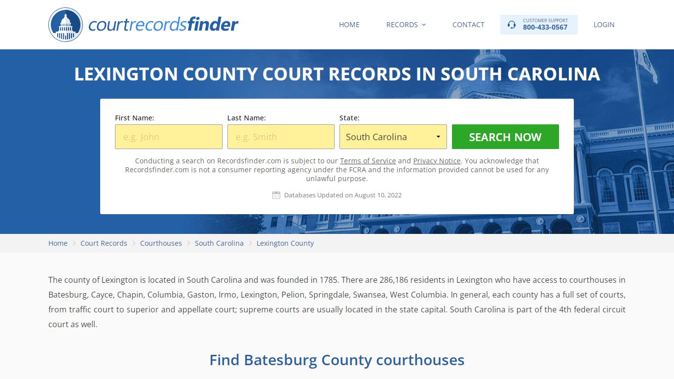 Lexington County, SC Court Records - Find Lexington ...